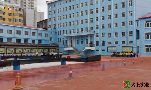 前進村第二小學塑膠運動場鋪設