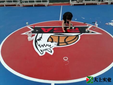 籃球場(chǎng)logo繪畫(huà)