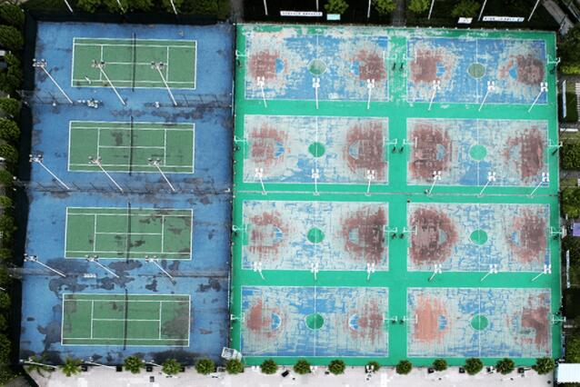 籃球場(chǎng)地翻新