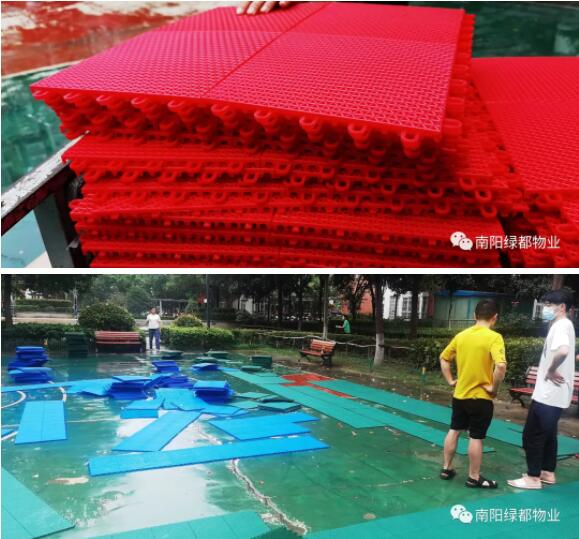 改造進行時，施工員在默默工作，小朋友們高興的也幫起忙來啦！